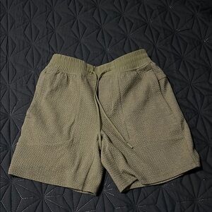 Lululemon At Ease Olive Green Men's Shorts